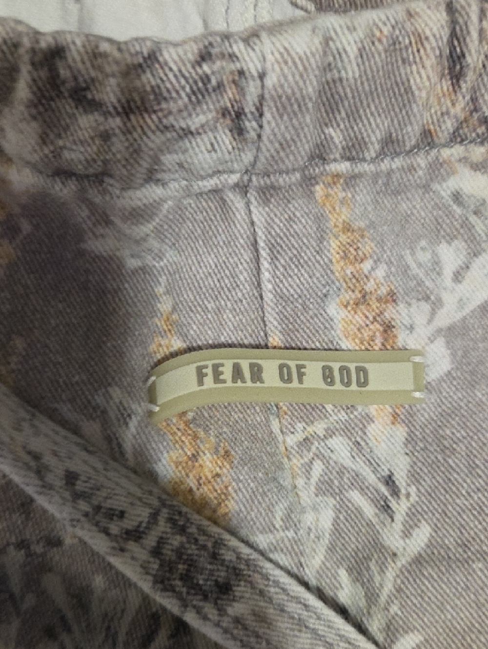 Fear of God Gray Print Cargo Joggers - Picture 5 of 9